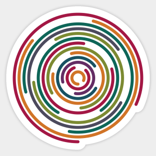 Rainbow circular Sticker